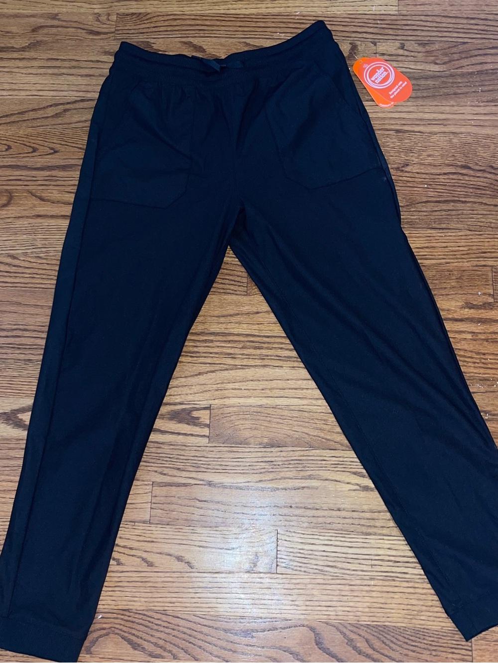 wonder nation Black Men's Jogger Pants with Patch Pockets